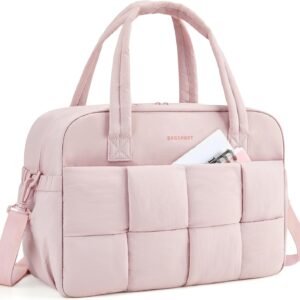 BAGSMART Gym Bag for Women, 24L Puffer Travel Duffle Bag