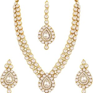 Aheli Indian Wedding Wear Faux Stone Necklace