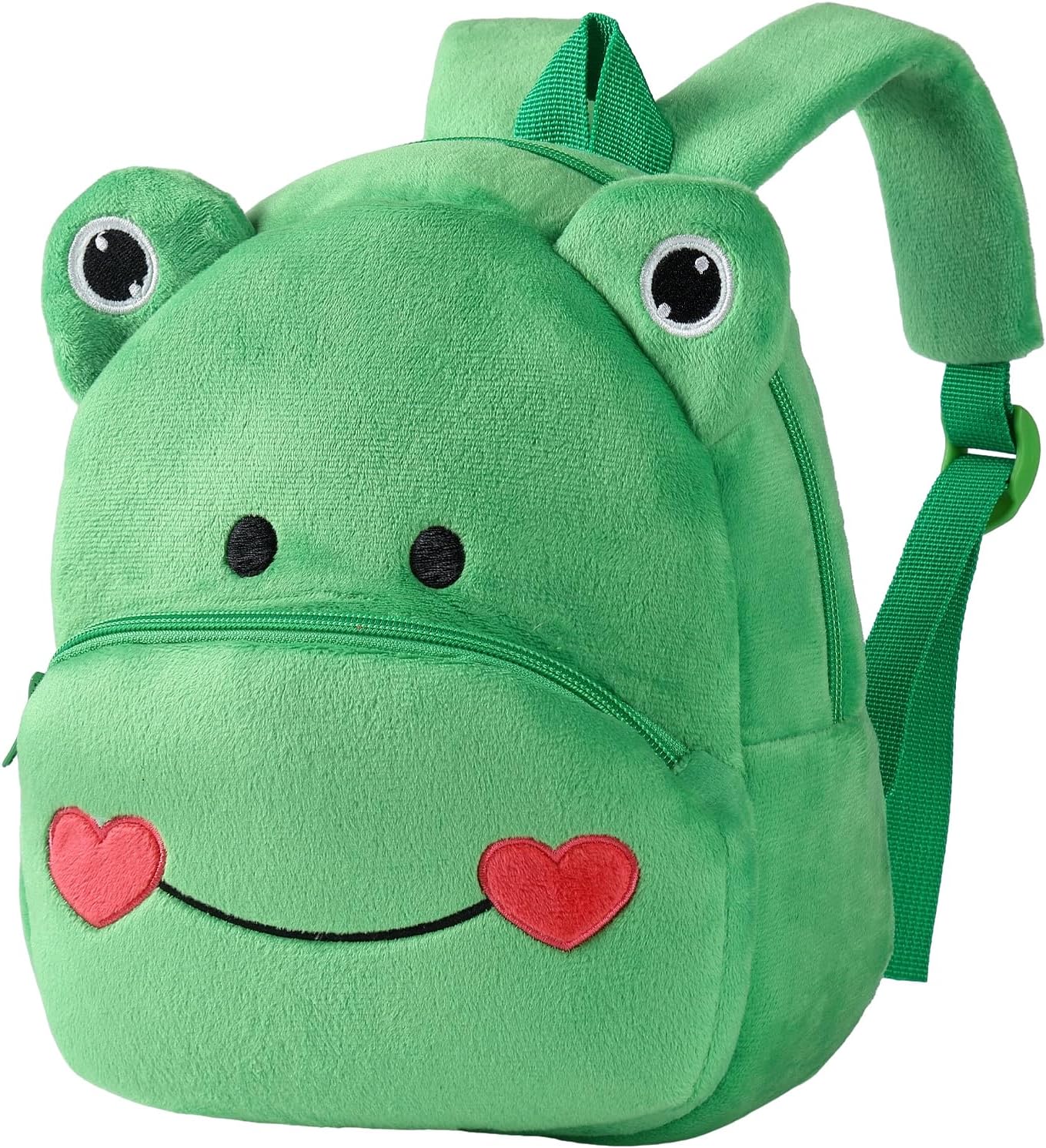 <a href="https://amzn.to/3H3ISba">MICHLEY Toddler Backpack Plush Animal SchoolBag Cartoon Girls Travel Bag Mini Baby Daypack for Kids Kindergarten Pre School Bags, Frog<br></a>