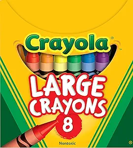 <a href="https://amzn.to/4lP4Hul">Crayola Large Crayons - Assorted (8 Count), Giant Crayons for Kids & Toddlers, Ages 2+<br></a>