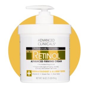 advanced clinicals retinol body lotion & face moisturizer