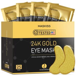 maskiss 24k gold under eye patches – collagen eye mask
