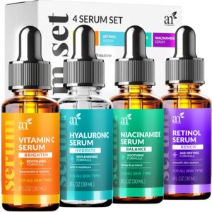 vitamin c serum skin care 4 piece set