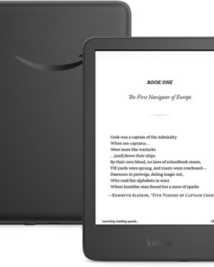 Amazon Kindle 16 GB (newest model) - Lightest and most compact Kindle, now with faster page turns, and higher contrast ratio, for an enhanced reading experience - Black