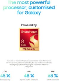 SAMSUNG Galaxy S25+ SM-S936B/DS 256GB 12GB RAM AI Smartphone, Factory Unlocked, Global Model - Navy - Image 2