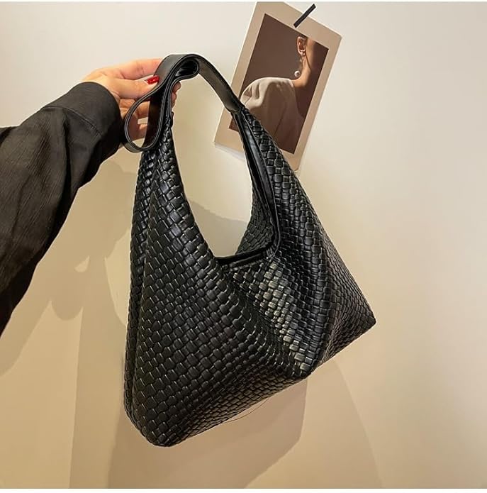 2025 Leather Tote Bag for Women Top-handle Shoulder Bag, Hobo Bags Large Capacity Soft Vegan Crossbody Handbag Underarm - Image 2