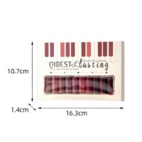 QiBest 12Pcs Matte Liquid Lipstick Set for Girls & Women, 24 Hours Long Lasting Waterproof Nude & Dark Red Lip Gloss Makeup Gift Kits, Velvet Non-Stick Cup Mate Duracion 24 Horas Originales Lip Stains - Image 7
