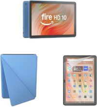 Amazon Fire HD 10 Convenience Bundle with Case and Screen Protector (32GB, Ocean) - Image 3