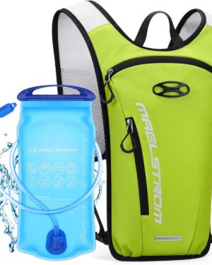 Maelstrom Running Hydration Vest, Hiking Backpack with 2L Water Bladder for Cycling Rave for Men Women