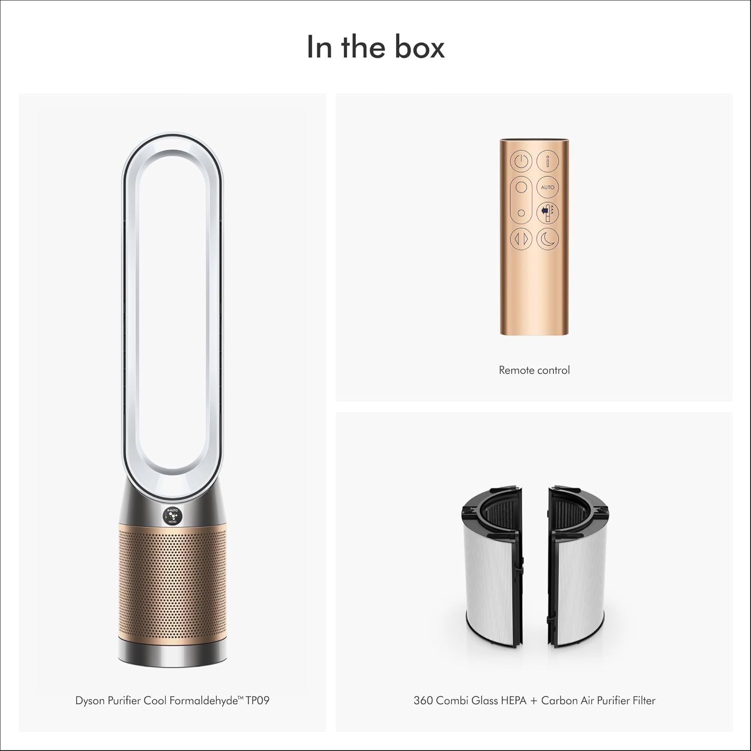 Dyson Purifier Cool Formaldehyde™ TP09 Air Purifier and Fan - White/Gold Large - Image 5