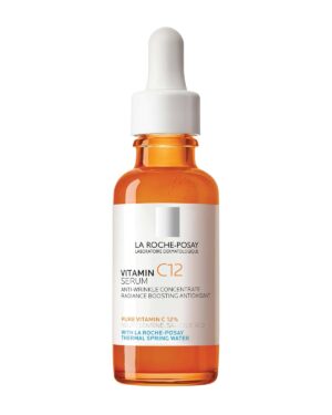 La Roche-Posay Pure 12% Vitamin C Serum For Face With Hyaluronic Acid & Salicylic Acid, Hydrating Face Serum, Boost Radiance & Reduce Wrinkles, 2 Formulas for Normal or Oily Skin Control