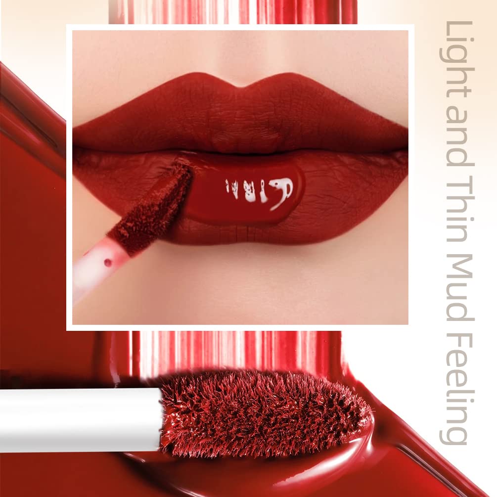 QiBest 12Pcs Matte Liquid Lipstick Set for Girls & Women, 24 Hours Long Lasting Waterproof Nude & Dark Red Lip Gloss Makeup Gift Kits, Velvet Non-Stick Cup Mate Duracion 24 Horas Originales Lip Stains - Image 2