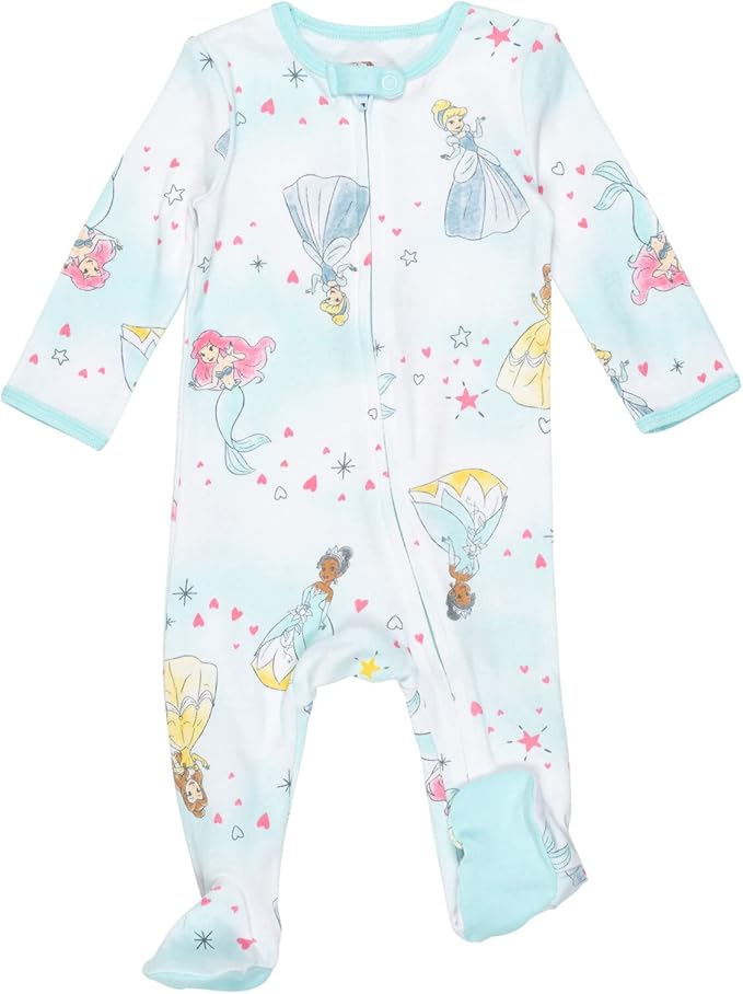 Disney Junior Baby Girls 2 Pack Zip Up Sleep N' Plays Newborn to Infant Sizes (Newborn - 24 Months) - Image 6