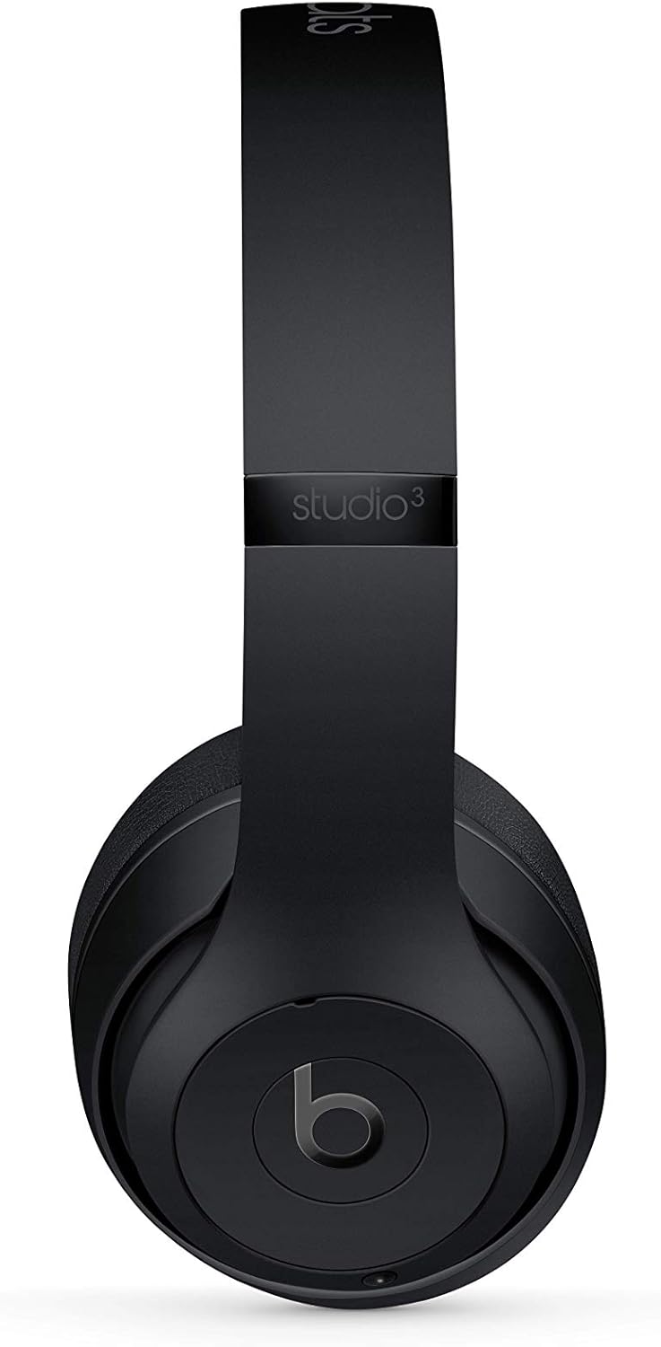 Beats Studio3 Wireless Noise Cancelling Over-Ear Headphones - Apple W1 Headphone Chip, Class 1 Bluetooth, Active Noise Cancelling, 22 Hours of Listening Time - Matte Black (Previous Model) - Image 6