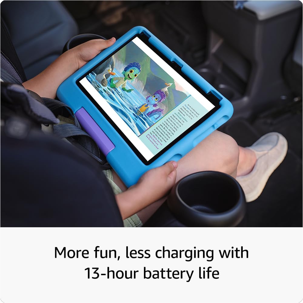 Amazon Fire HD 10 Kids tablet (newest model) ages 3-7 | Bright 10.1" HD screen with included ad-free and exclusive content, robust parental controls, 13-hr battery, 32 GB, Pink - Image 2