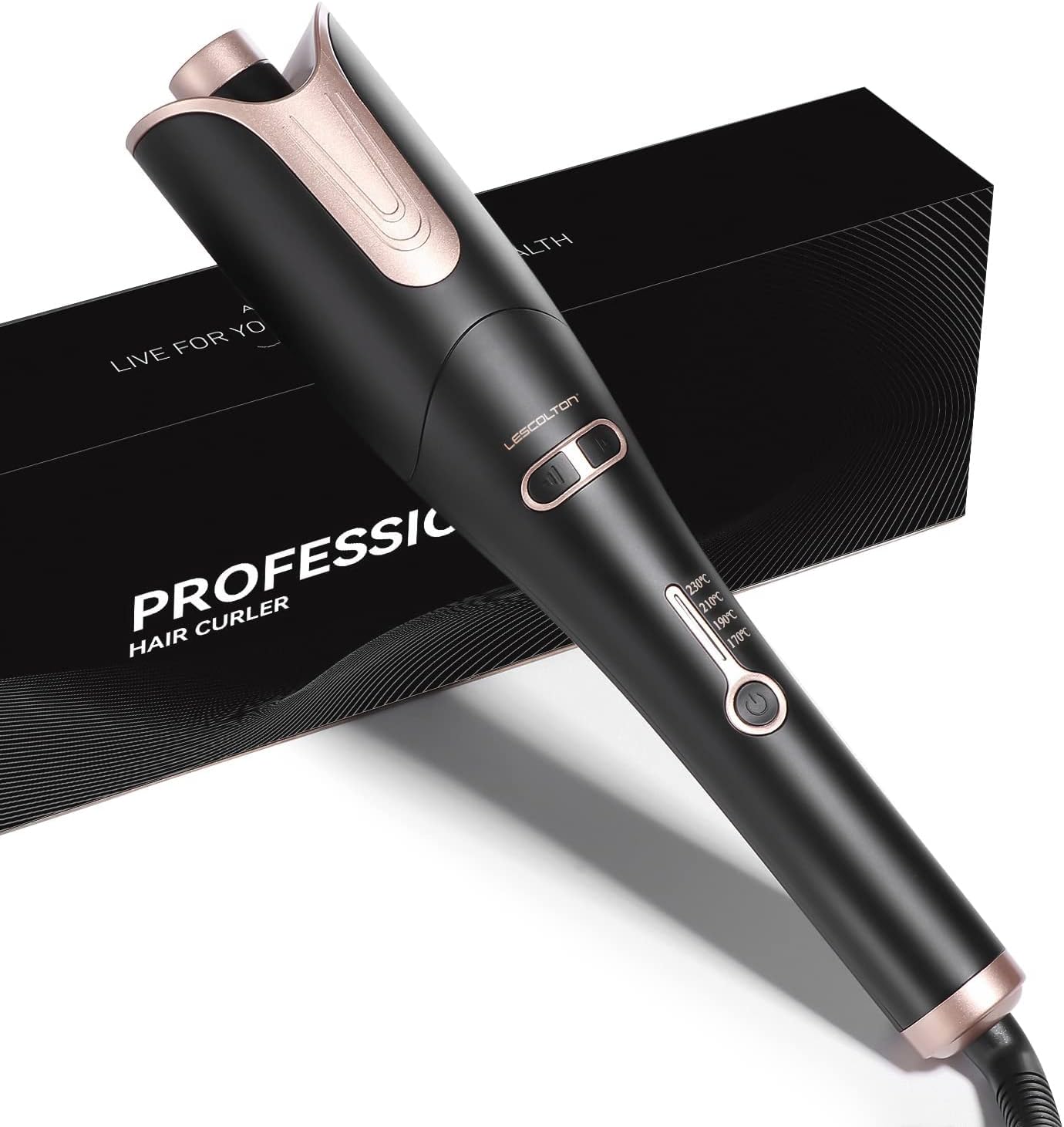Automatic Hair Curling Iron, Rotating Curlers Iron with 1" Barrel Curls, Hair Curler Wand with 4 Temp & Dual Voltage, Anti-Scald, Auto Shut-Off - Image 7