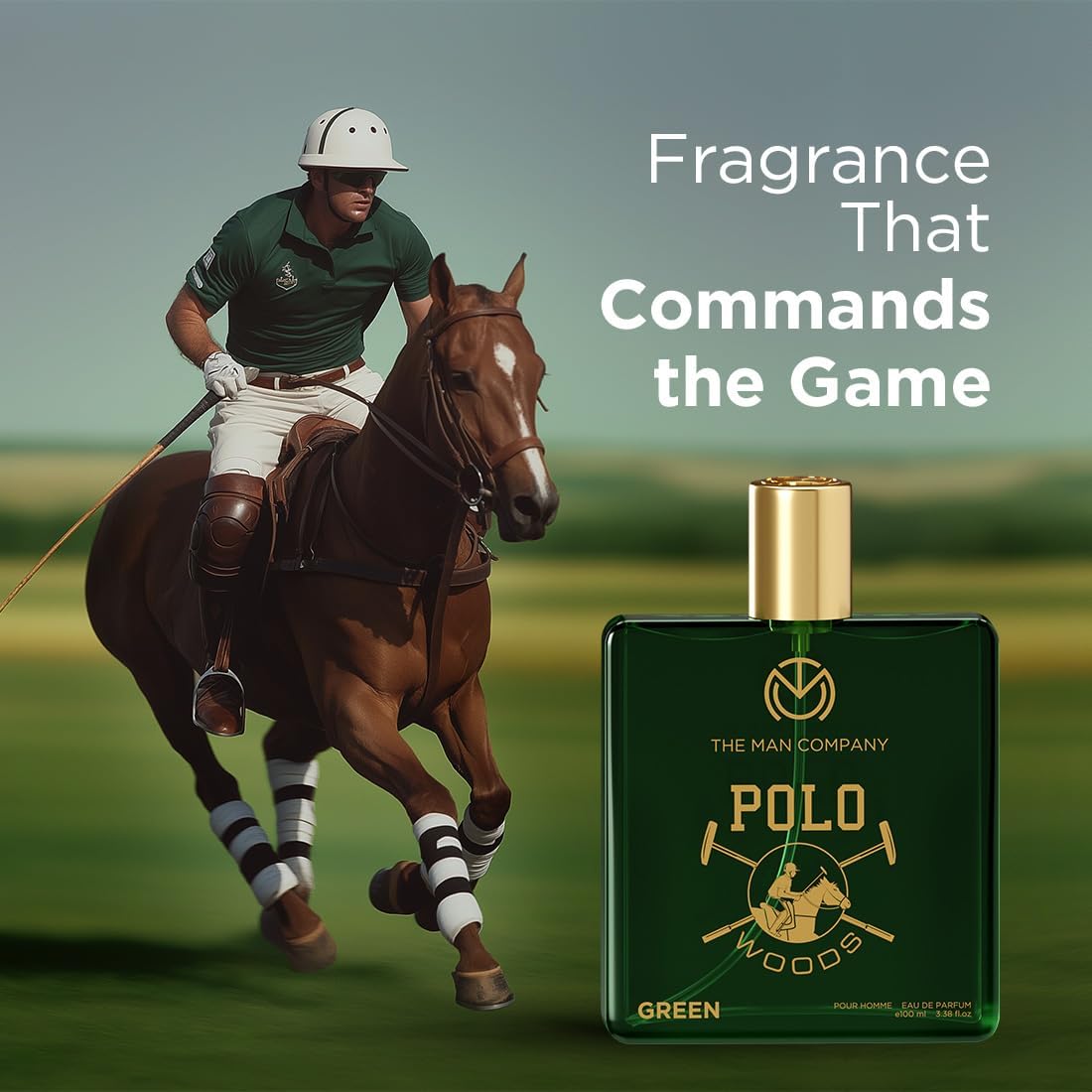 Polo Green EDP for men 3.4 Fl Oz | Premium Perfume | Long-lasting Fragrance | Perfect for Men | Peach, Lavender & Patchouli | Made with Essential Oils - Image 3