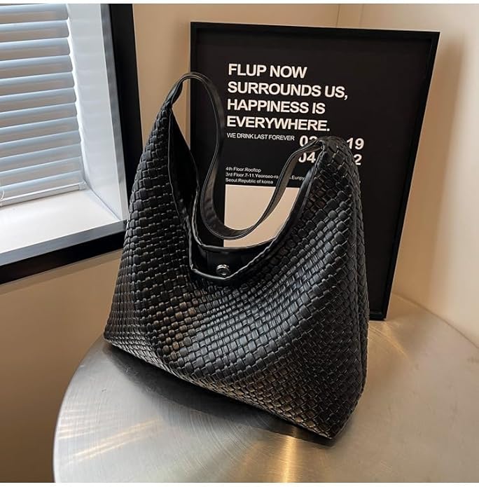 2025 Leather Tote Bag for Women Top-handle Shoulder Bag, Hobo Bags Large Capacity Soft Vegan Crossbody Handbag Underarm - Image 3