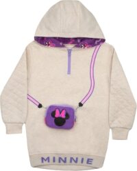 Disney Minnie Mouse Girls Hoodie and Leggings 2-Pack with Attached Zipper Purse, Girls Hooded Sweatshirt and Active Leggings - Image 5