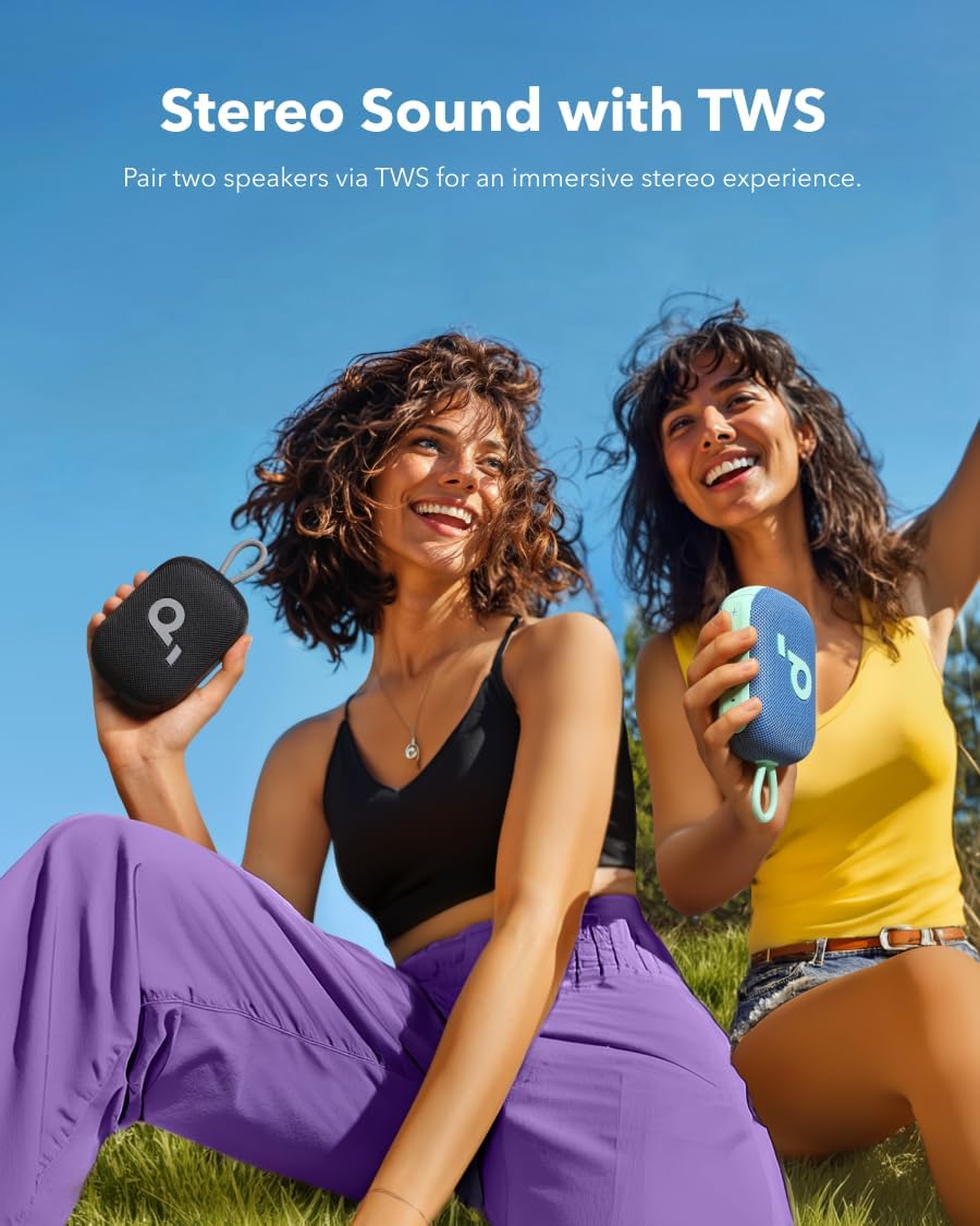 Soundcore Select 4 Go Bluetooth Shower Speaker by Anker, IP67 Waterproof/Dustproof, Ultra-Portable Speaker, Wireless, 20H Playtime, Floatable, Powerful Sound, Electronics for Outdoors/Home/Travel - Image 3