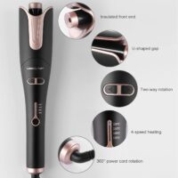 Automatic Hair Curling Iron, Rotating Curlers Iron with 1" Barrel Curls, Hair Curler Wand with 4 Temp & Dual Voltage, Anti-Scald, Auto Shut-Off - Image 3