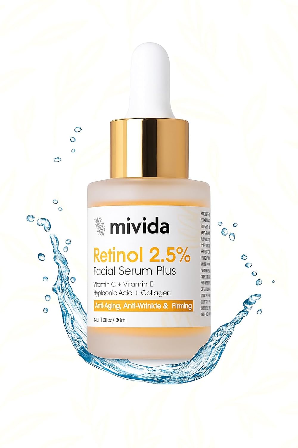 Retinol Serum 2.5% | Anti-Aging Face Serum With Collagen, Vit C, E & Hyaluronic Acid | Targets Wrinkles, Fine Lines, Even-Toned Youthful-Looking Skin, Hyperpigmentation & Acne Marks – 1 Fl Oz