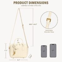 Woven Bag for Women Top Handle Satchel Handbag Crossbody Bag PU Leather Shoulder Bag Woven Purses for Women - Image 6