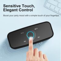 DOSS SoundBox Touch Wireless Bluetooth Speaker with 12W HD Sound and Bass, IPX5 Waterproof, 20H Playtime, Handsfree, for Office, Home, Outdoor, Travel-Upgraded - Image 8