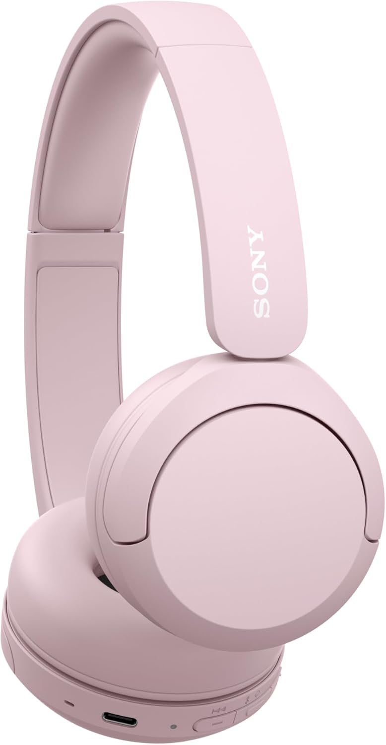 Sony WH-CH520 Wireless Headphones Bluetooth On-Ear Headset with Microphone and up to 50 Hours Battery Life with Quick Charging, Pink - Image 4