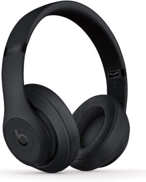 Beats Studio3 Wireless Noise Cancelling Over-Ear Headphones - Apple W1 Headphone Chip, Class 1 Bluetooth, Active Noise Cancelling, 22 Hours of Listening Time - Matte Black (Previous Model)
