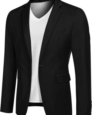 COOFANDY Mens Sport Coat Casual Blazer One Button Business Suit Jacket