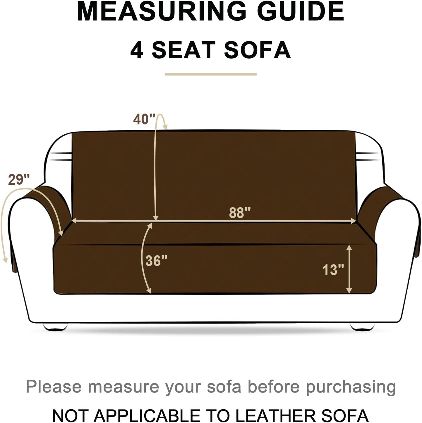 HOMERILLA Reversible 4 Seater Couch Cover for Dogs Water Resistant Washable Pets Furniture Protector Sofa Cover with Elastic Straps (4 Seater Sofa, Dark Grey/Light Grey) - Image 2