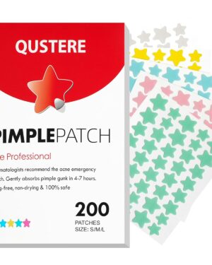 Pimple Patches for Face, Hydrocolloid Acne Patches, Cute Star Zit Covers, Colorful Spot Stickers with Tea Tree, Salicylic Acid & Cica Oil| 3 Sizes (10mm, 12mm & 14mm) |200 Count