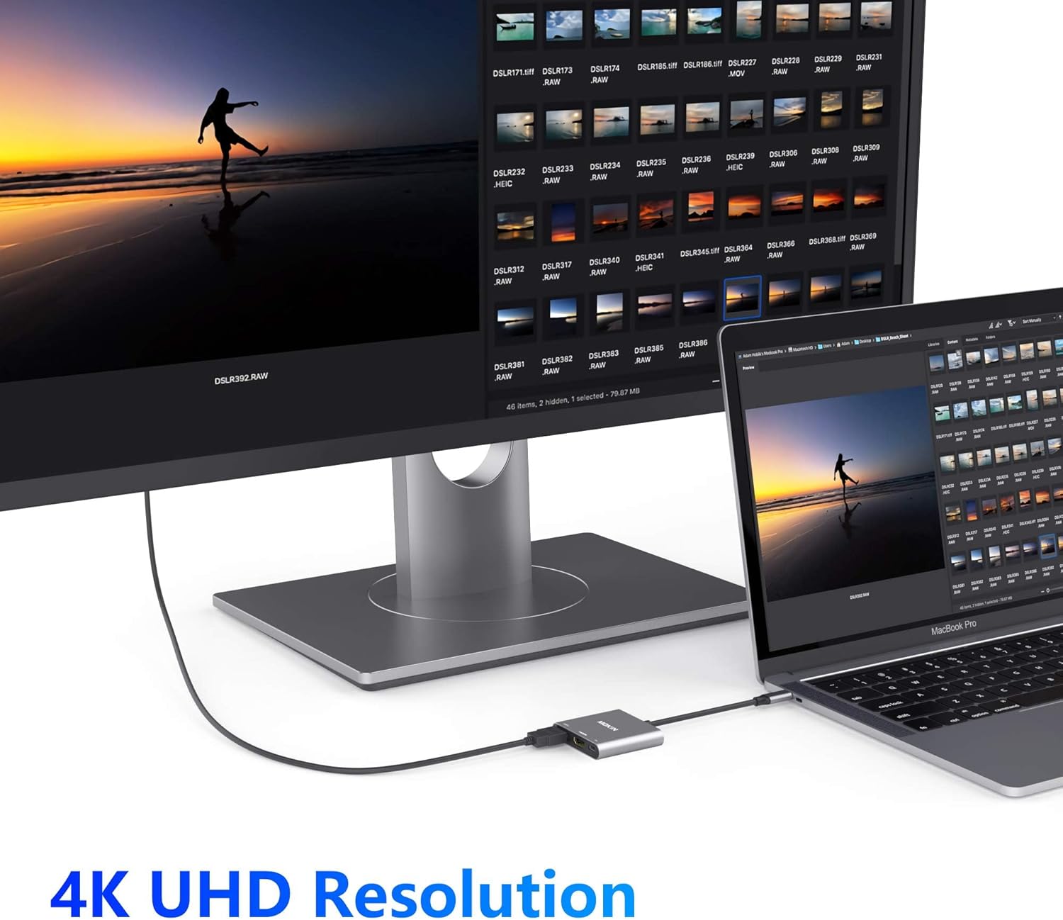 USB C to HDMI Adapter, USB-C Digital AV Multiport Adapter to 4K HDMI, USBC 3.0 and 100W PD Charging, Type C Hub Dongle for MacBook Pro/air, iPhone 15/16 - Image 5