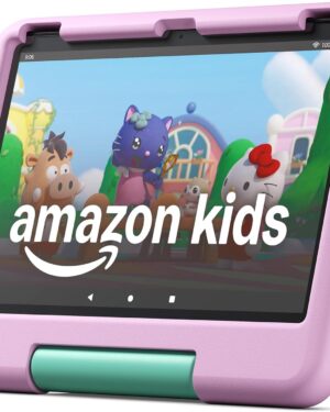Amazon Fire HD 10 Kids tablet (newest model) ages 3-7 | Bright 10.1" HD screen with included ad-free and exclusive content, robust parental controls, 13-hr battery, 32 GB, Pink