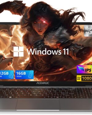 16.0-inch Gaming Laptop, 16GB DDR4 512GB SSD Laptop Computer, Windows 11 Laptop with 12th Quad-Core Processor(Up to 3.6GHz), 1920P FHD Display, WiFi 6, USB3.2, Type_C