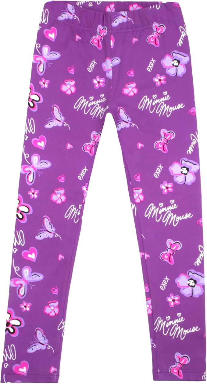 Disney Minnie Mouse Girls Hoodie and Leggings 2-Pack with Attached Zipper Purse, Girls Hooded Sweatshirt and Active Leggings - Image 8