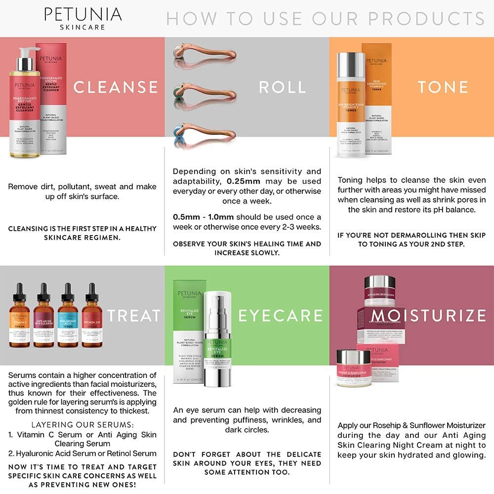 Vitamin C Serum For Face Anti Aging, Brightening, Retinol, Aloe, Hyaluronic Acid, Vitamins E, B3. Boosts Collagen - Image 6