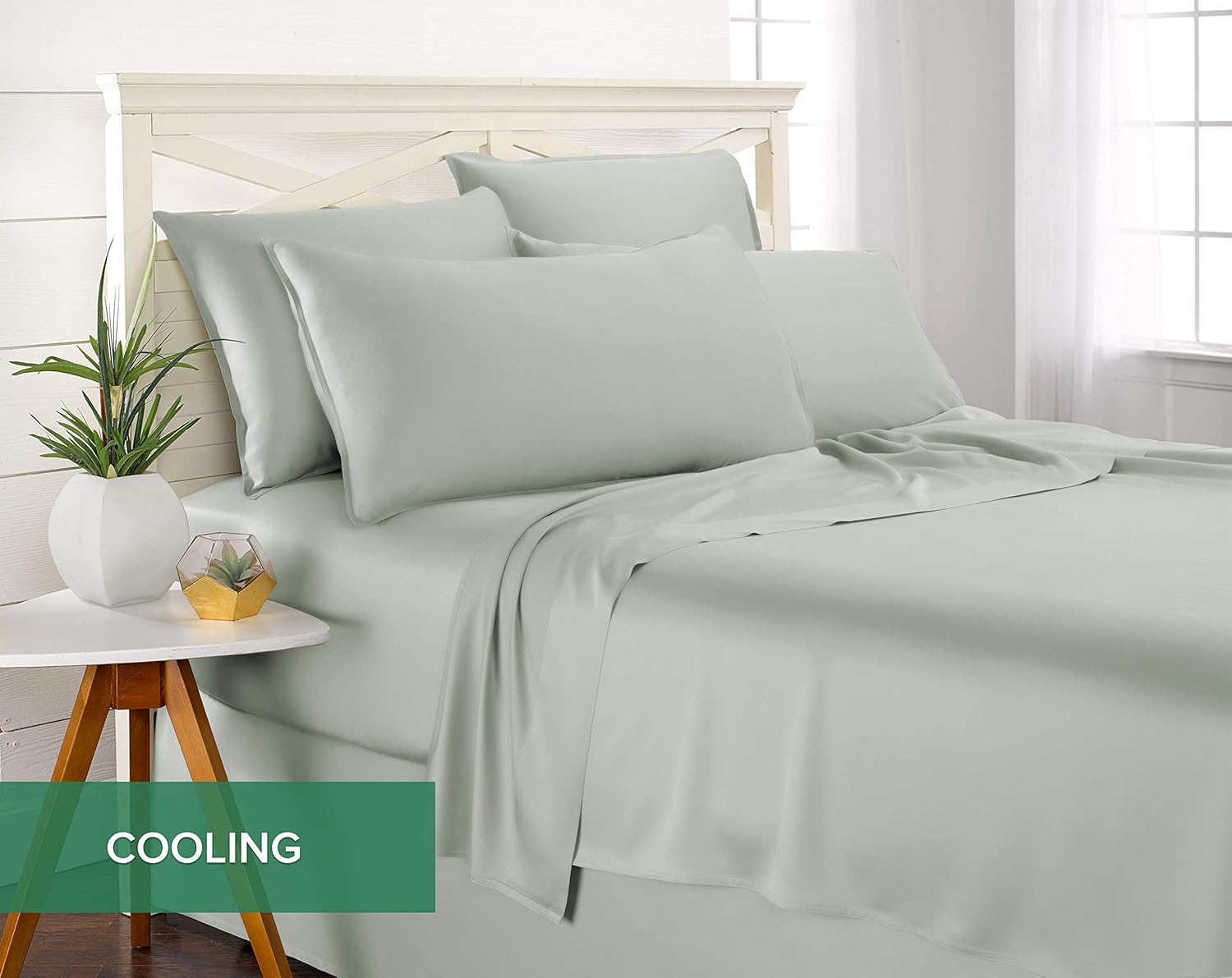 King Sheets by Pure Bamboo, Genuine 100% Organic Viscose Derived from Bamboo Bed Sheet Set, Luxuriously Soft & Cooling, Double Stitching, 2 Year Quality... - Image 5