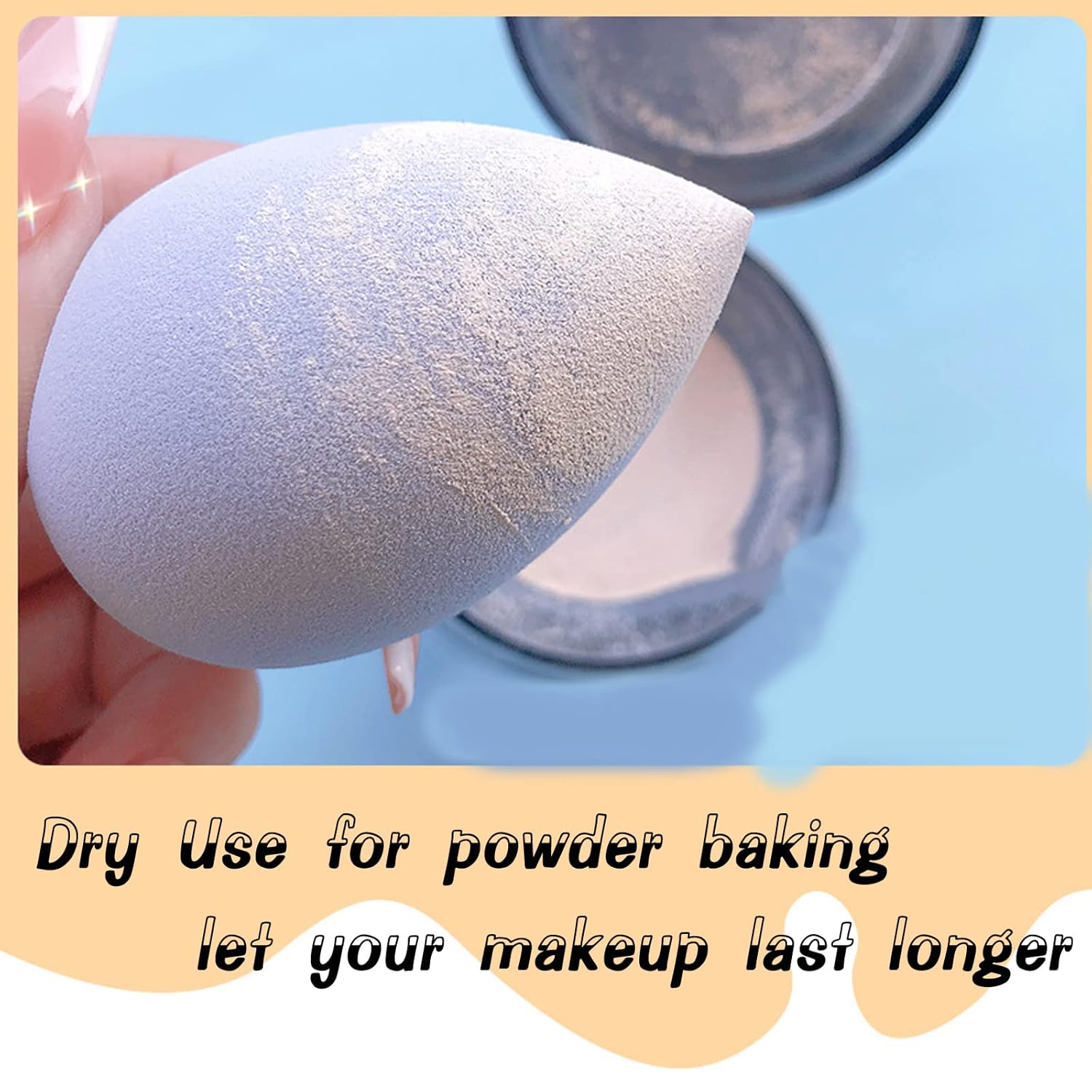7 Pcs Multi-color Makeup Sponge Set, Foundation Blending Beauty Blender, Flawless for Liquid Creams and Powders - Image 2