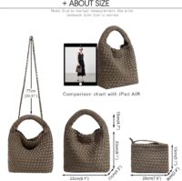 Tote for Women, Ladies Crossbody Handbag, Trendy Shoulder and Bucket Bag, Top-handle Tote Hobo Satchel with Purse - Image 5