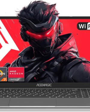 ACEMAGIC 2024 Laptop, 16.1-inch FHD Display Laptop with AMD Ryzen 7 5825U Processor(8C/16T) with Backlit Keyboard,16GB DDR4 512GB M.2 2280 NVMe SSD Laptop Computer,Type-C USB3.2