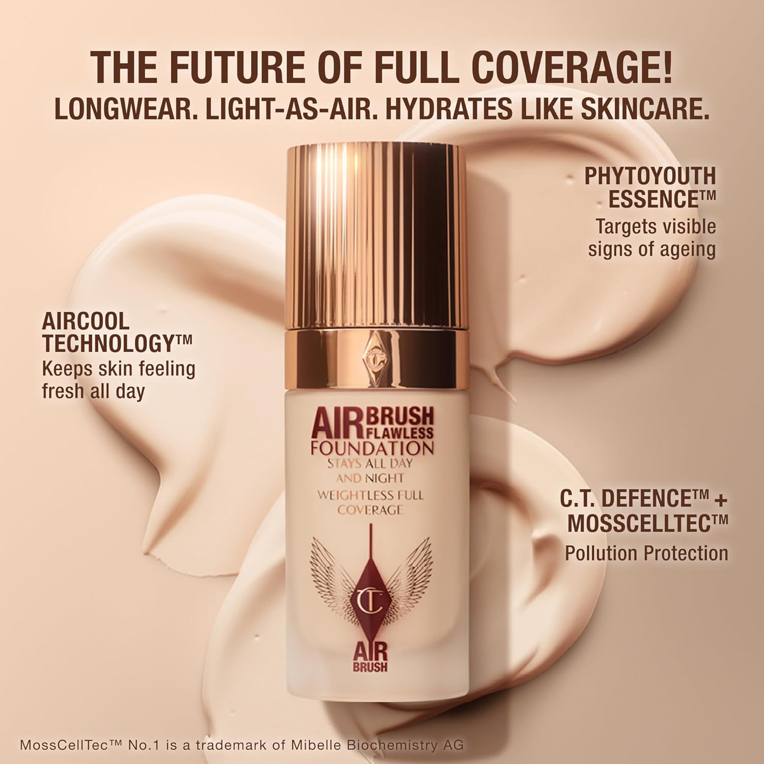 Charlotte Tilbury Airbrush Flawless Matte Foundation - Full Coverage Liquid Makeup with a Natural-Matte Finish - Smoothes & Blurs Pores - Waterproof & Transfer Resistant - Image 9