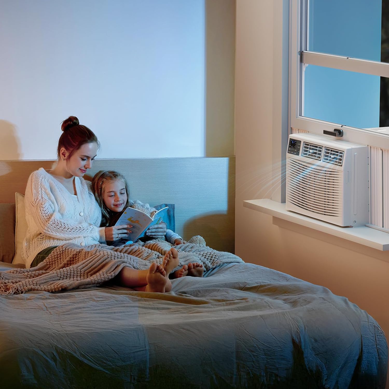 ROVSUN 8000 BTU Window Air Conditioner with Heat, Window AC Unit & Heater Combo with APP & Voice Smart Control, Timer Function & Easy Installation Kit, Work with Alexa/Google Assistant, 115V/60Hz - Image 5
