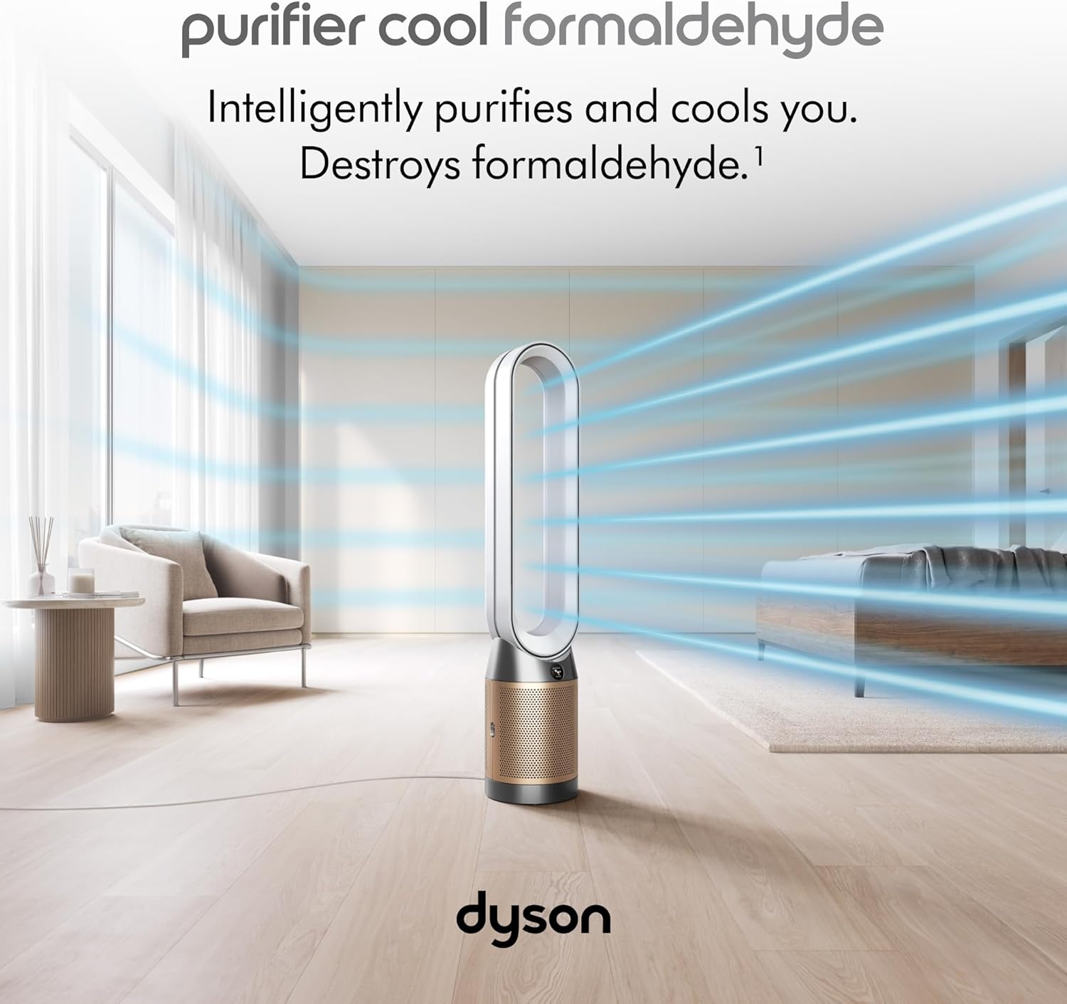 Dyson Purifier Cool Formaldehyde™ TP09 Air Purifier and Fan - White/Gold Large - Image 6