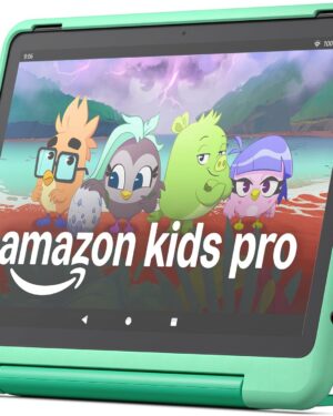Amazon Fire HD 10 Kids Pro tablet (newest model) ages 6-12 | Bright 10.1" HD screen | Slim case for older kids, ad-free content, parental controls, 13-hr battery, 32 GB, Mint