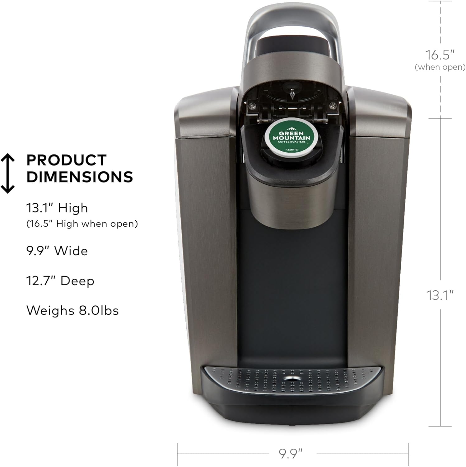 Keurig K-Elite Single Serve K-Cup Pod Coffee Maker, with Strength and Temperature Control, Iced Coffee Capability, 8 to 12oz Brew Size, Programmable,... - Image 6