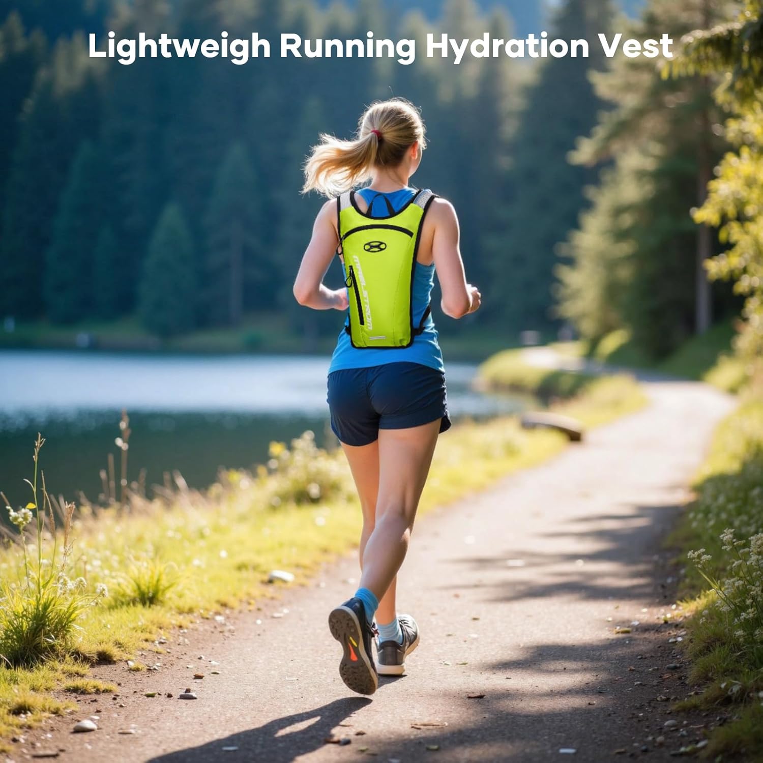 Maelstrom Running Hydration Vest, Hiking Backpack with 2L Water Bladder for Cycling Rave for Men Women - Image 3