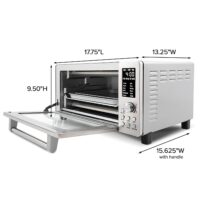 Nuwave Bravo Air Fryer Toaster Smart Oven, 10-in-1 Countertop Convection, 1800 Watts, 21-Qt Capacity, 50°-450°F Temp Controls, Top and Bottom Heater Adjustments 0%-100%, PFAS Free, Stainless Steel - Image 3