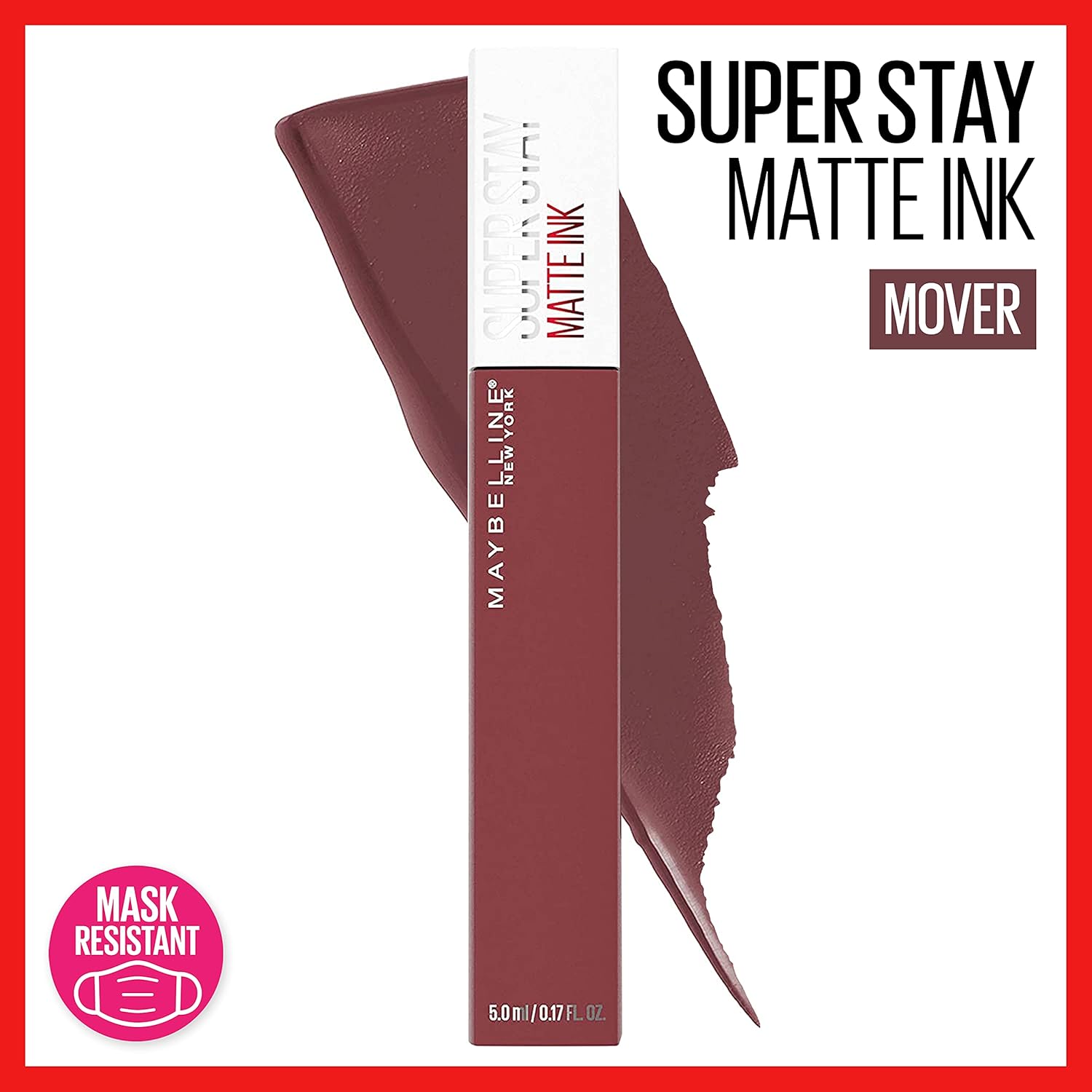MAYBELLINE Super Stay Matte Ink Liquid Lipstick Makeup Long Lasting High Impact Color Up to 16H Wear Seductress Light Rosey Nude Mover Brown 1 Count Each - Image 2